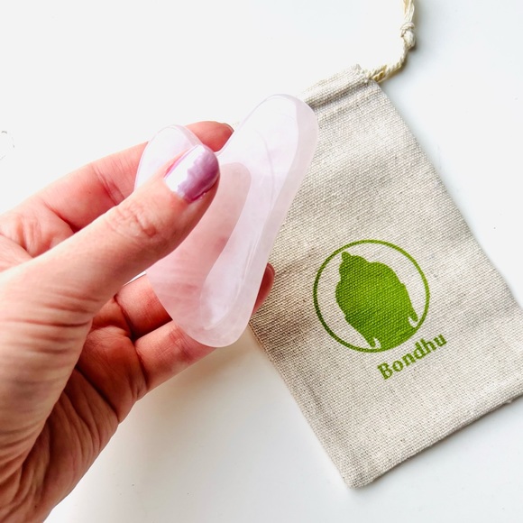 5 for 25⚡️NWT Rose Quartz Crystal Gua Sha Facial Massage Tool - Picture 6 of 10